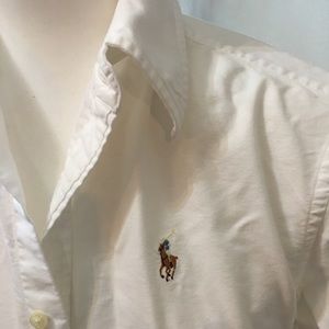 Classic Fit White Ralph Lauren Button Down